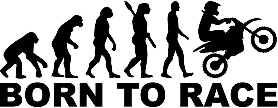 Fototapeta Evolution Motocross. Born to race.