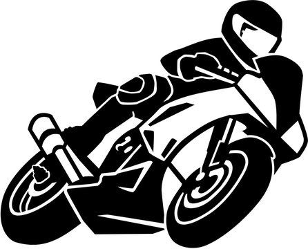 Fototapeta Motorcyclist driver