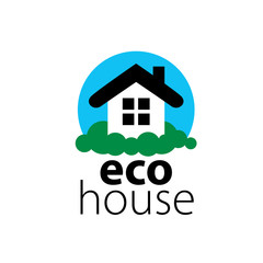 vector logo house