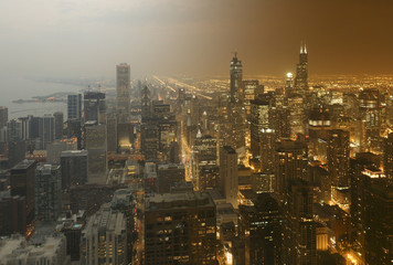 Fototapeta premium Chicago day and night