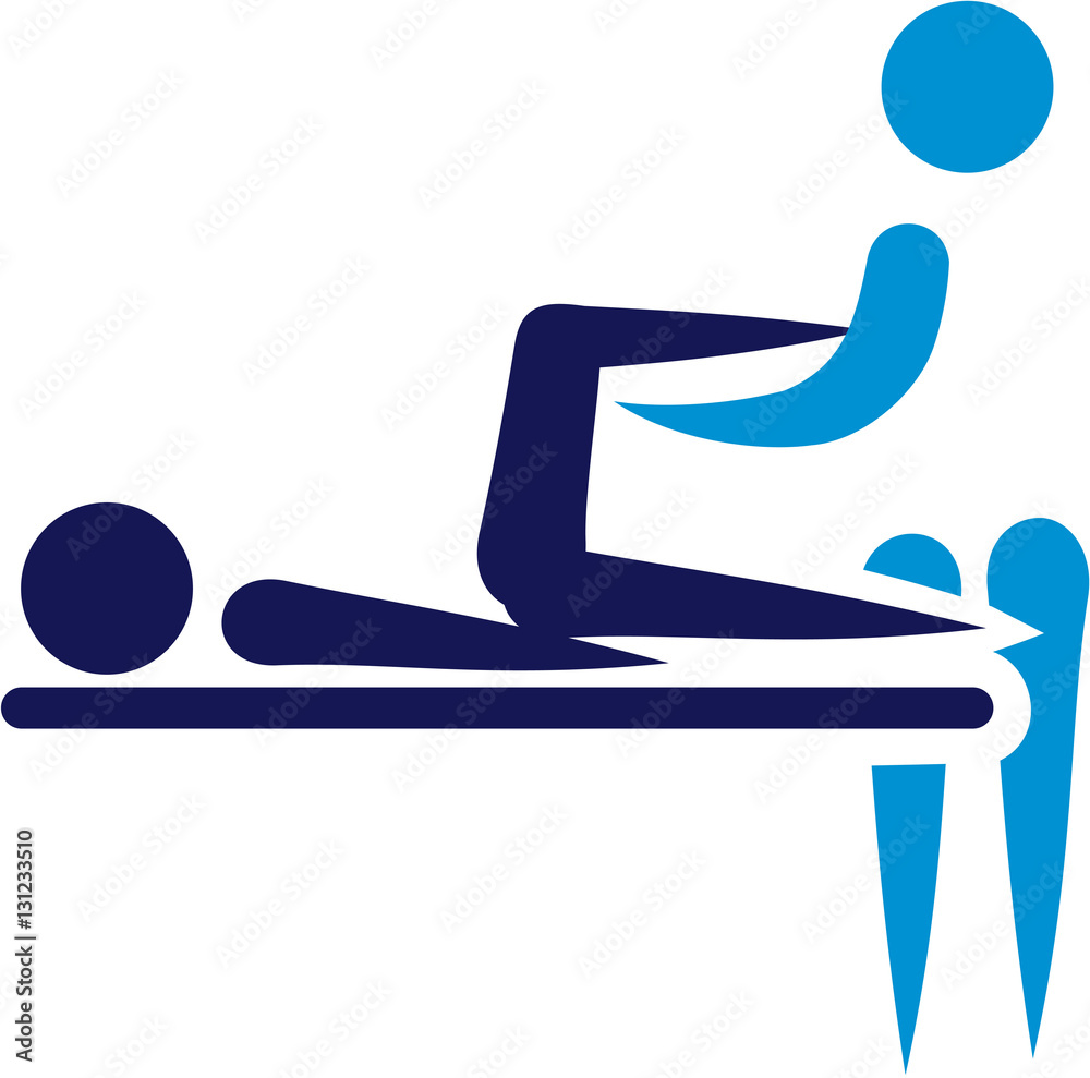 Wall mural Physical therapy - abstract icon