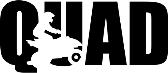 Quad word with cutout