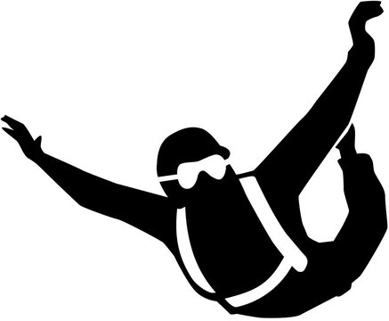 recommend clip art: Skydiving in the air