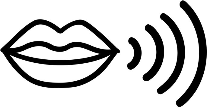 Mouth Speaking Icon