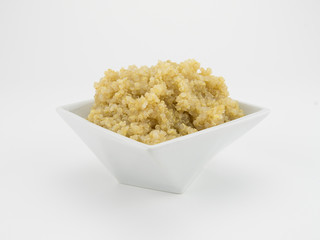 Quinoa in Ceramic Bowl