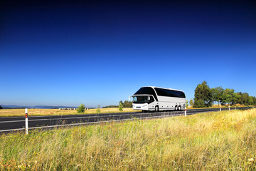 Bus on the road