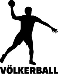 Player with Dodgeball german