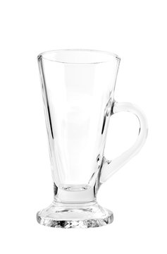 Beer glass / Empty beer glass on white background.
