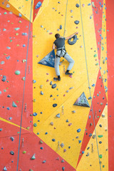 wall climbing activity