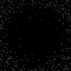 Abstract creative christmas falling snow isolated on background. Vector illustration clipart art for Xmas holiday decoration. Concept idea design element. Realistic snowflake. Winter frost effect