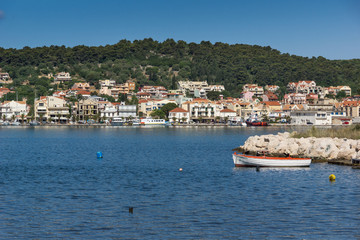 Fototapeta na wymiar Panorama of town of Argostoli, Kefalonia, Ionian islands, Greece