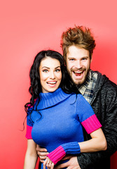 Fototapeta premium smiling romantic couple