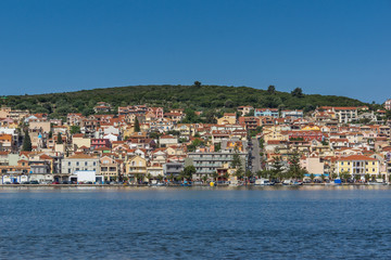 Fototapeta na wymiar Panorama of town of Argostoli, Kefalonia, Ionian islands, Greece