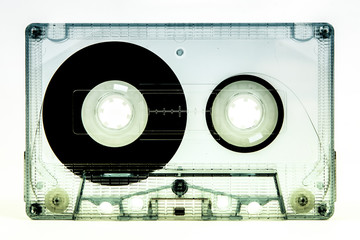 cassette tape isolated on a white background