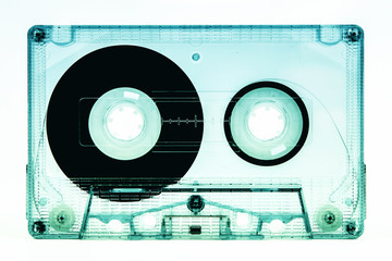 cassette tape isolated on a white background