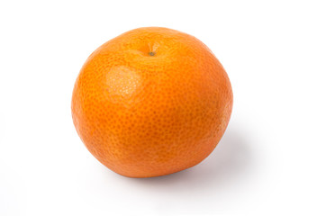 tangerine mandarine orange on white background.