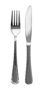 Fork, knife isolated