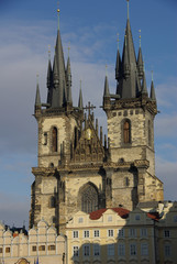 Fototapeta na wymiar Church of Our Lady before Tyn, Prague, Czech Republic