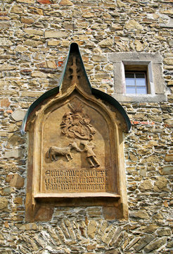 Castle of Helfstyn hovers above the valley of the Moravian Gate. The entire grounds consist of a number of utilitarian buildings and fortifications.