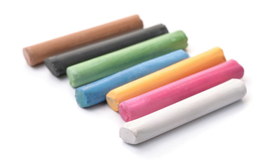 Row of oil pastel sticks