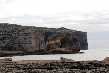 Fototapeta na wymiar Rock Formation Furry Fungus Rock Malta