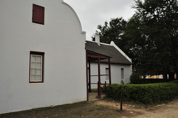 Fototapeta na wymiar Buildings of Genadendal, Western Cape, South Africa