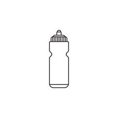 Sport bottle water line icon, hydro flask, vector graphics, a linear pattern on a white background, eps 10.