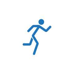 Fototapeta na wymiar Running man solid icon, fast & fitness sport, vector graphics, a colorful linear pattern on a white background, eps 10.