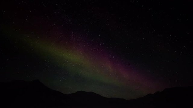 Aurora borealis from Arctic - Spitsbergen in 4K.