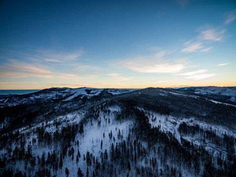 Fototapeta Wschód słońca góry szczyrk wisła