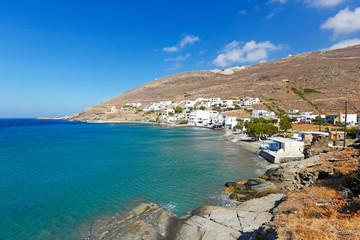 The village Isternia in Tinos island, Greece