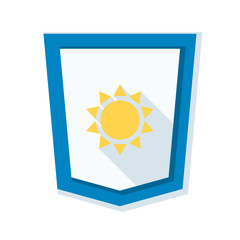 Sun ultraviolet protection Shield illustration