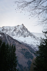 Aiguille Du Midi peak in Alps, Chamonix