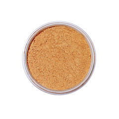 Foundation powder makeup in round container