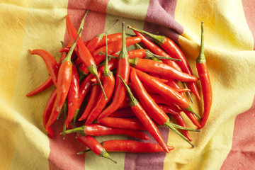 small red hot peppers