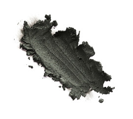 Smudged black color cosmetic on background