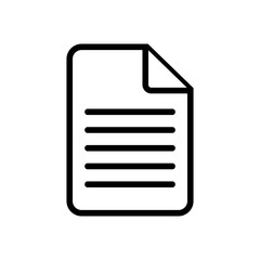 Document icon on white.