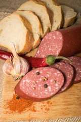 SAUSAGE BREAD WITH GARLIC AND CHILI