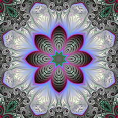 Abstract fractal background computer-generated image