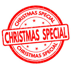 Christmas special sign or stamp