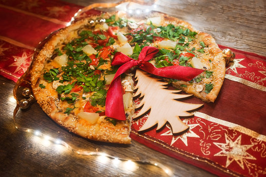 Pizza At Christmas