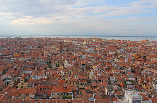 Vue sur les toits de Venise Italie