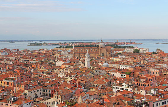 Vue sur les toits de Venise Italie