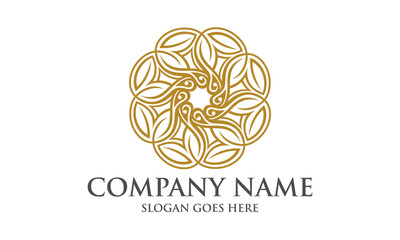 Elegant Abstract Circular Logo Image Vector