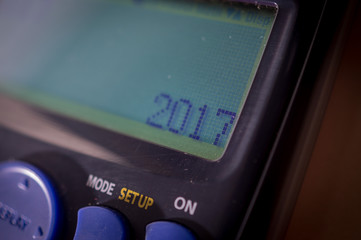 Digital Calculator Write 2017 New Year