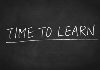 Obraz premium time to learn