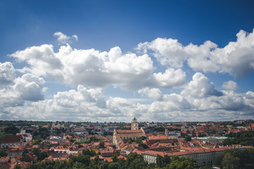 Fototapeta premium Vilnius summertime cityscape.