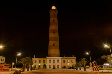 Vista do Farol da Barra em Aveiro