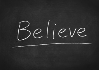Obraz premium believe