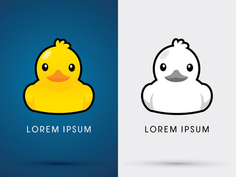 Duck icon graphic vector
